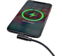Ridepower 90° USB to 90° Lightning Cable - Charger - Single-End - 18"