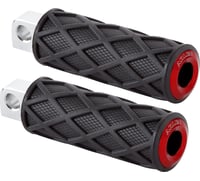 Arlen ness Diamond Footpegs - Driver - Red