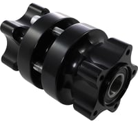 Arlen ness Hub - Cartridge - Front/Dual Disc - Black - '08+FLT