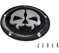 Drag specialties Split Skull Derby Cover - Black