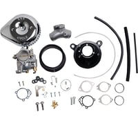 S&s cycle Super G Carburetor with Stealth Air Cleaner Kit - Chrome - Evolution Big Twin