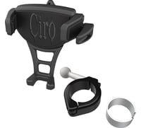 Ciro Phone Holder - Constrictor - Black - Black 1-1/8" | 1-1/4" Handlebar Mount
