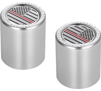 Figurati designs Docking Hardware Covers - American Flag - Contrast Cut - Stainless Steel