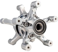 Arlen ness Spider Hub - Dual Disc - Front - Chrome