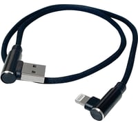 Ridepower 90° USB to 90° Lightning Cable - Charger - Single-End - 18"