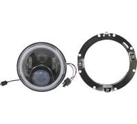 Custom dynamics 7" Headlamp - with Mounting Ring - Black