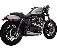 Vance & hines 2-into-1 Upsweep Exhaust System - Brushed - Stainless Steel
