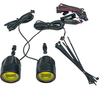Custom dynamics Fog Light - Black - Yellow Lens