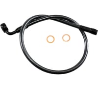 Magnum shielding Brake Line - 12mm-90° - 24" - Black Pearl