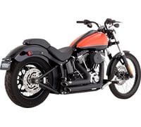 Vance & hines Shortshots Staggered Exhaust System - Matte Black