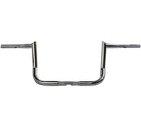 Wild 1 Handlebar - Bagger - Hooked - 10" - Chrome