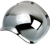 Biltwell Bubble Shield - Chrome Mirror