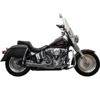 Bassani Xhaust 2-into-1 Ripper Exhaust System - Short - Black - Twin Cam Softails