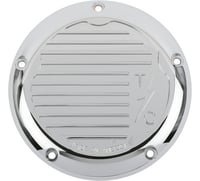 Thrashin supply co. M8 - Derby Cover Finned - Chrome
