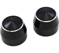 Accutronix Axle Caps - Black - Elite - 25 mm