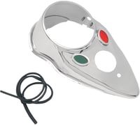 Drag specialties Cat Eye Dash Cover - Chrome