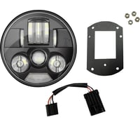 Custom dynamics ProBEAM® Headlight Kit - 5-3/4" - Black - FXLRST/FXRST
