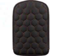 Saddlemen RoadSofa™ Sissy Bar Pad - Honeycomb - Red Stitching