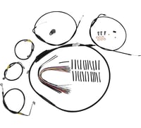 Burly brand Control Kit - Early Touring Bikes - 13" Bagger Bar Handlebars - Black