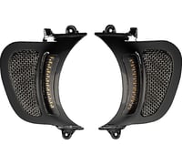 Custom dynamics LED Vent Insert - Amber/White - Black w/ Stainless Mesh