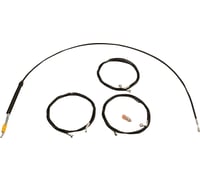 La choppers Handlebar Cable/Brake Line Kit - 18" - 20" Ape Hanger Handlebars - Black Vinyl