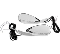 Custom dynamics Mirrors - Side View - with LED Turn Signals - Chrome
