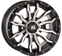 High lifter Wheel - HL21 - Front/Rear - Gloss Black w/Machined - 14x7 - 4/137 - 4+3 (+10 mm)
