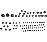 Drag specialties Bolt Covers - Black