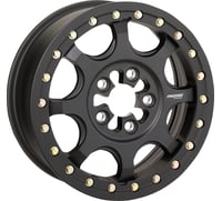 Moose utility Wheel - 351X 5-Lug Beadlock - Front/Rear - Satin Black - 15x7 - 5/4.5 - 5+2