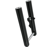 Arlen ness Fork Legs - Black Anodized - Smooth - Dual Disc - '00-'07 FLT