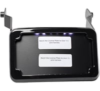 Cycle visions LP Plate Frame & Mount with Tag Light - FXDB - Black