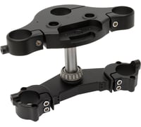 Arlen ness 7&7 Raked Triple Tree - Black - 7° Rake