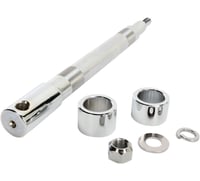 Drag specialties Axle Kit - Front - Chrome - '00-'07 FLT