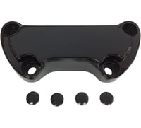 Drag specialties Handlebar Clamp - Scalloped - Black
