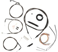 La choppers Handlebar Cable/Brake Line Kit - Complete - 15" - 17" Handlebars - Midnight