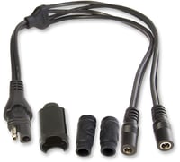 Tecmate Y-splitter - SAE to DC 2.5 mm
