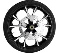 Coastal moto Largo Front Wheel - Black Cut (21") | Rotors (11.8") | Dunlop Tire (130/60B21)