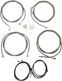La choppers Cable Kit - 12" - 14" Handlebars - Stainless