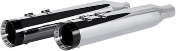 Khrome werks 4.5" Mufflers for Touring - Chrome with Turbine