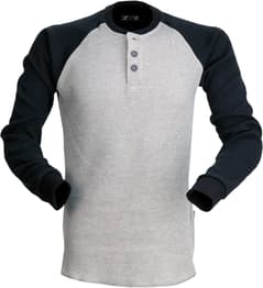 Z1R Waffle Long Sleeve Shirt Gray 