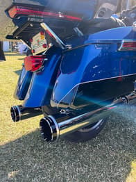 Khrome werks 4.5" Mufflers for Touring - Chrome with Tracer