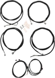 La choppers Cable Kit - 12" - 14" Handlebars - Black
