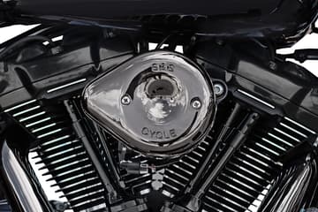 S&s cycle Stealth Mini Teardrop Air Cleaner - M8 - Lava Chrome