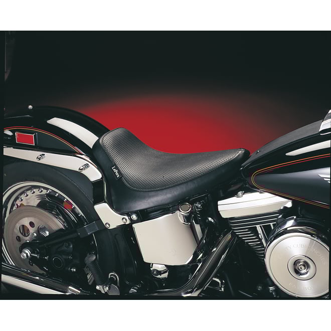 Le pera Silhouette Solo Seat - Basketweave - Black - Softail '84-'99
