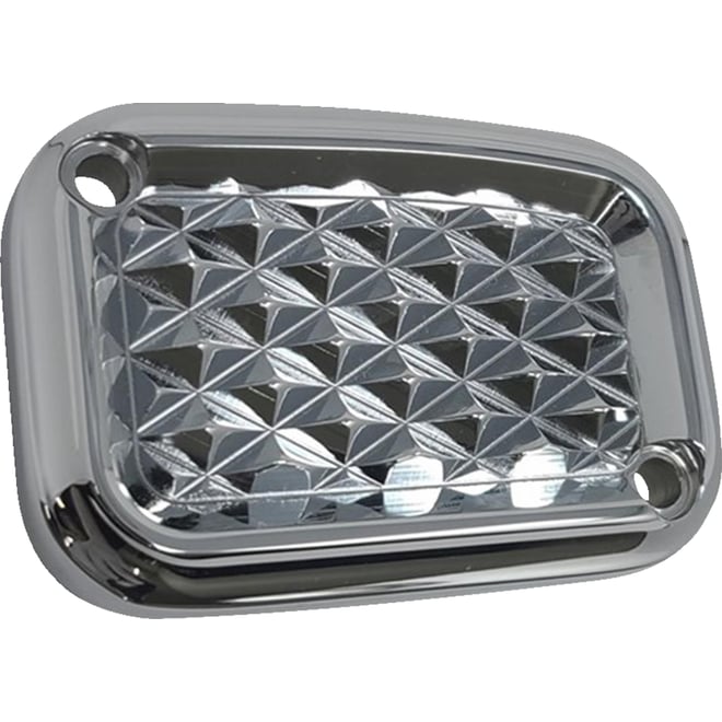 Covingtons Master Cylinder Lid - Clutch - Diamondback - Chrome