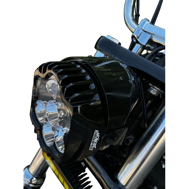 Custom dynamics LED Headlight - Shark Demon® - Pedestal Mount Custom dynamics LED Headlight - Shark Demon® - Pedestal Mount