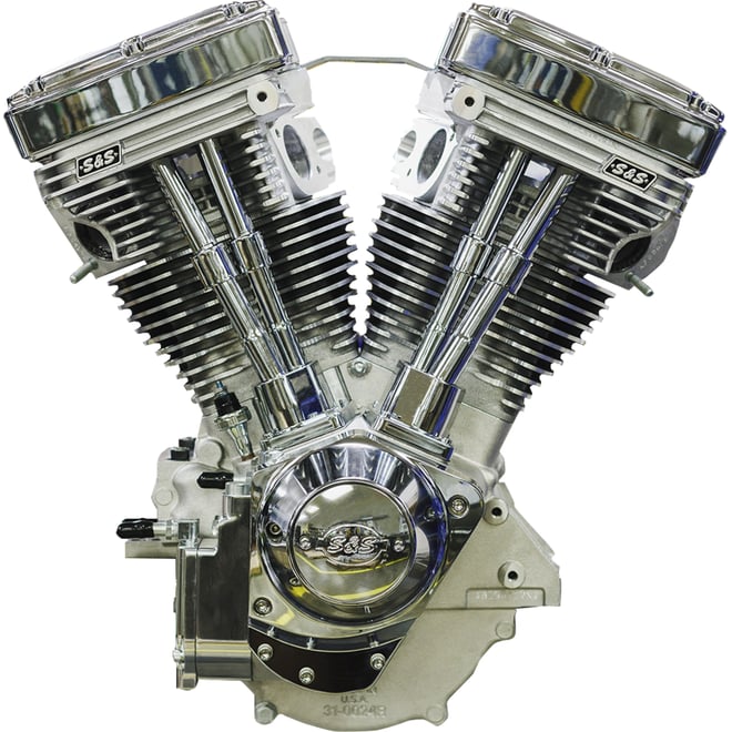 S&s cycle V124 Series Long Block Engine without Induction/Ignition