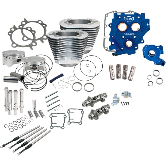S&s cycle 110" Power Package Performance Kit - Chain Drive - Silver