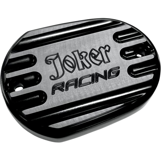 Joker machine Master Cylinder Cover - Brake - Front - Joker Logo - Black