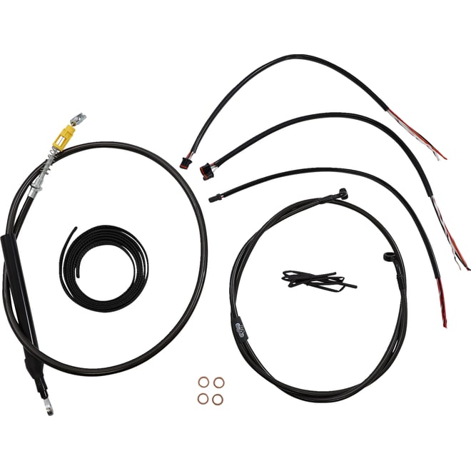 La choppers Handlebar Cable/Brake Line Kit - Quick Connect - Complete - 18" - 20" Handlebars - Midnight La choppers Handlebar Cable/Brake Line Kit - Quick Connect - Complete - 18" - 20" Handlebars - Midnight